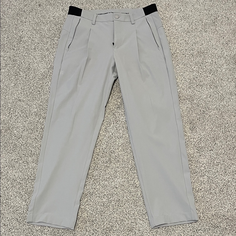 Rhone Men's pleated Gray Pants